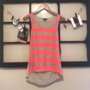 Neon striped tank